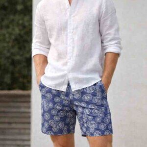 Levi's XX Chino Relaxed Shorts Blue White Floral Men's Size 36